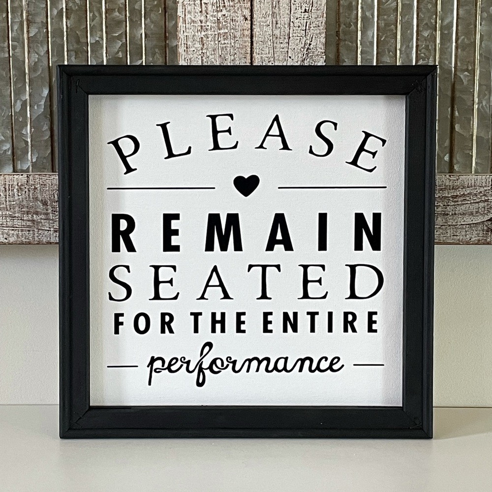 Bathroom Wall Decor Sign